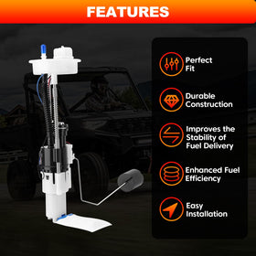 GDUKOP fuel pump installed in a Polaris Ranger tank illustrating correct fitment