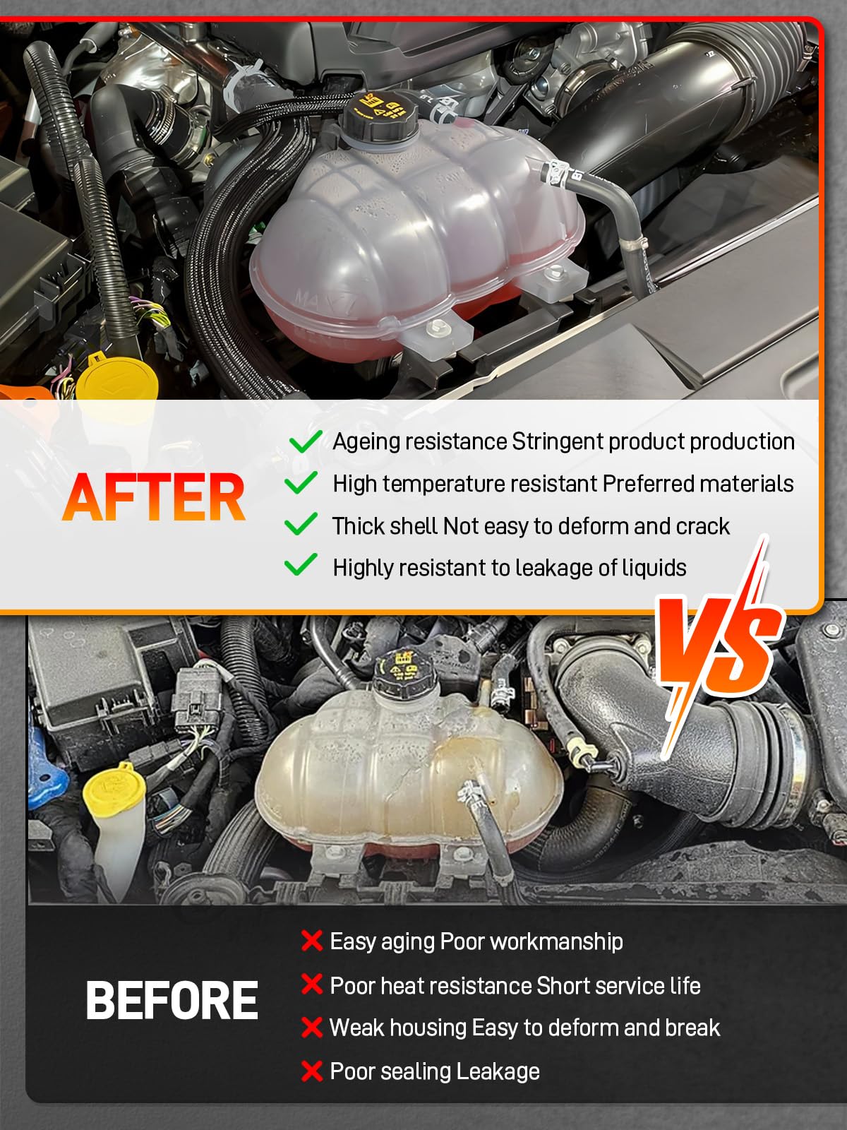 GDUKOP installed in Mustang engine bay demonstrating correct fit and reliability