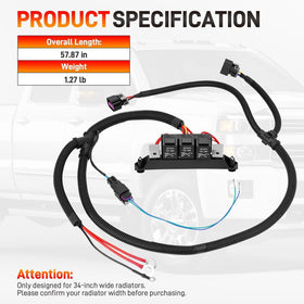 GDUKOP harness installed underhood demonstrating clean OEM-style integration