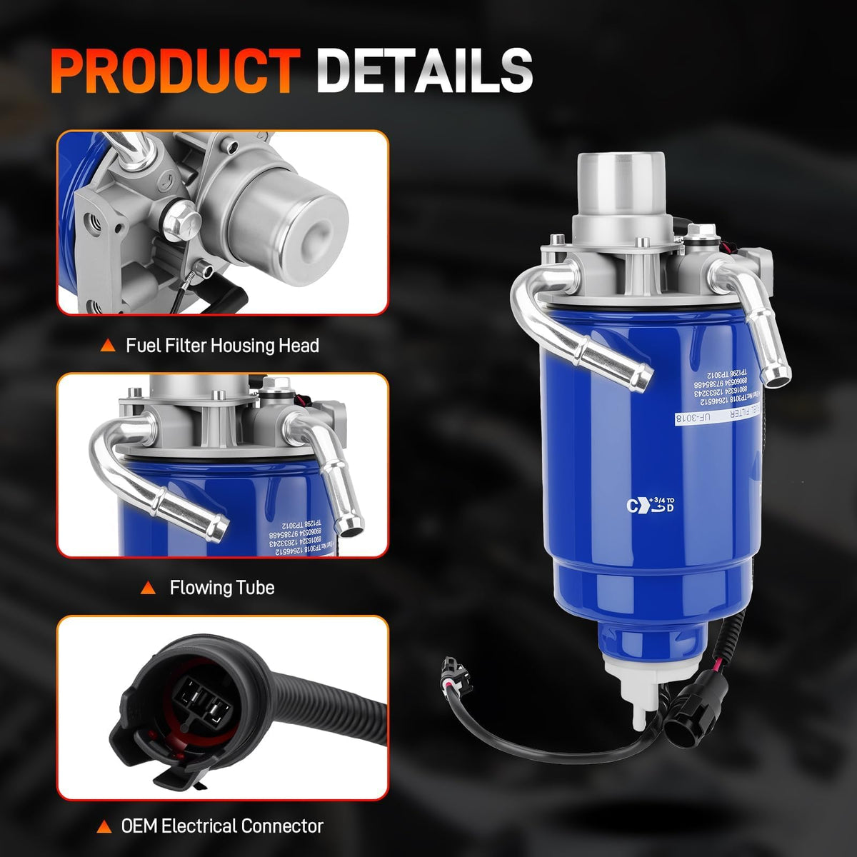 GDUKOP priming pump instruction image showing vertical priming and initial maintenance