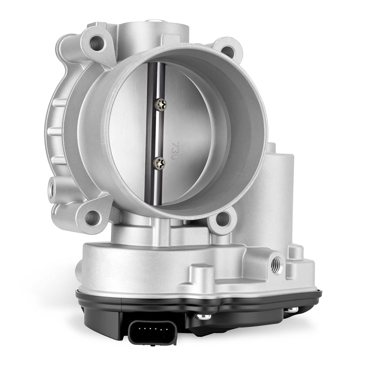 GDUKOP throttle body front view showing flange and inlet, assures exact fit