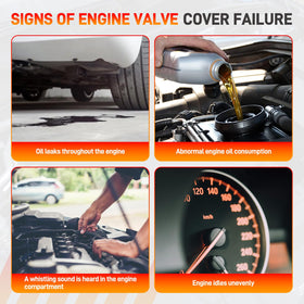 GDUKOP valve cover installed on Volvo engine illustrating correct fitment