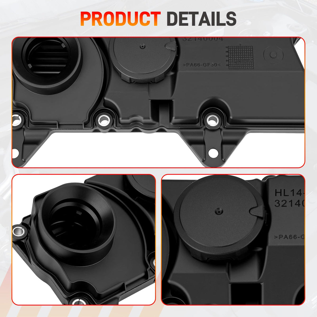GDUKOP packaging with valve cover and gasket ready for installation convenience