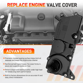 GDUKOP valve cover beside ruler showing accurate size and mounting alignment