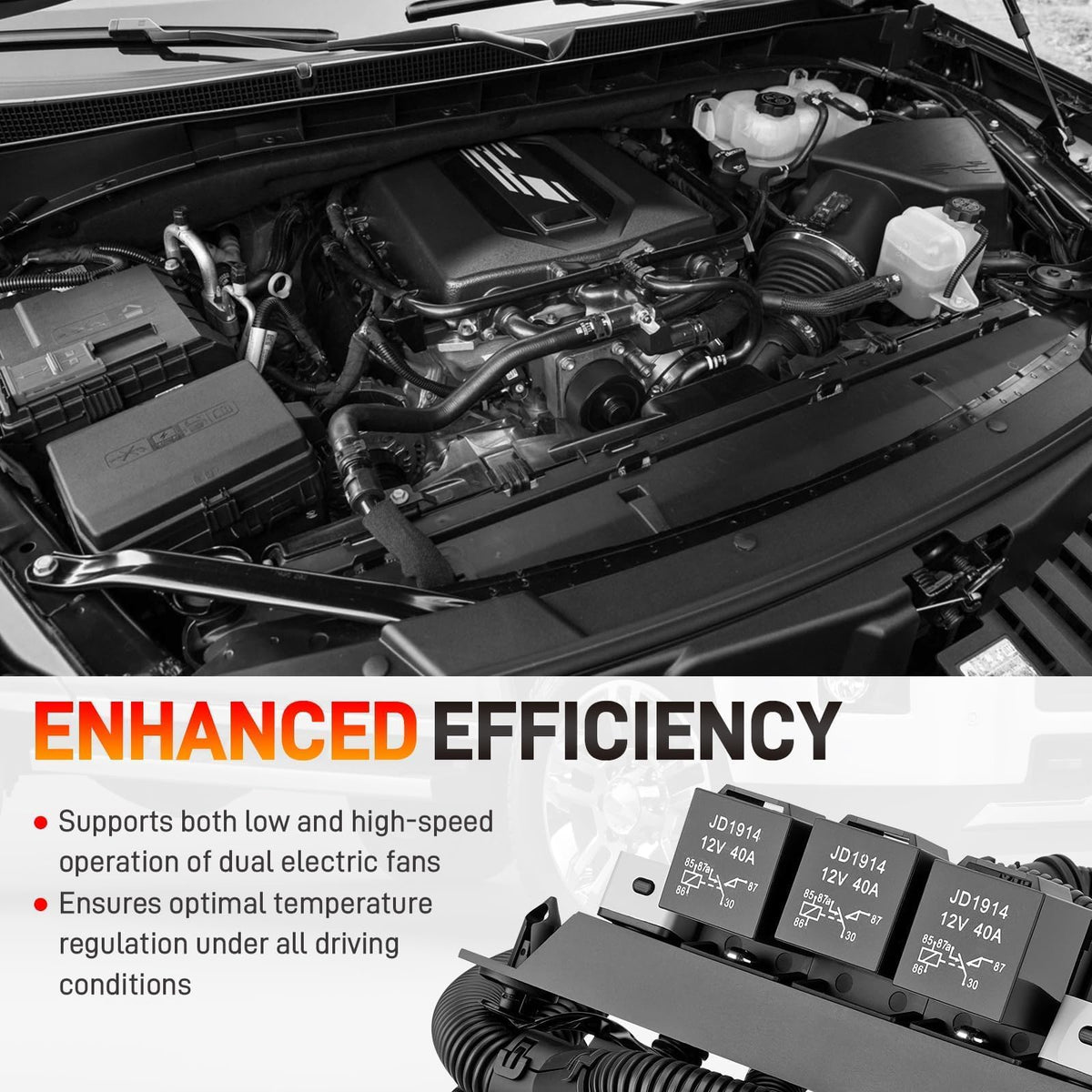 GDUKOP weatherproof connector seal detail for reliable engine-bay protection