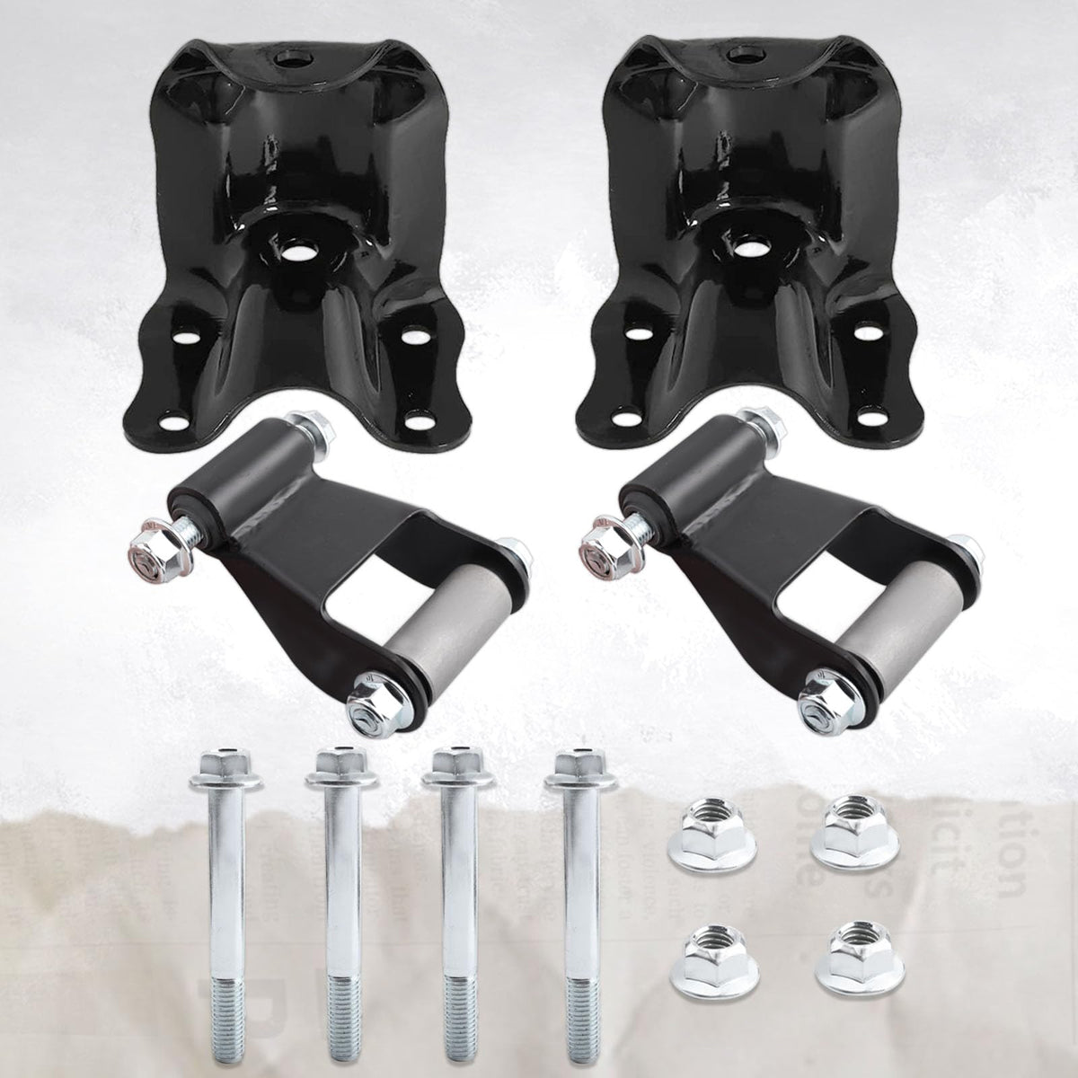 Gdydi shackle detail at bushing area showing precise fit benefit