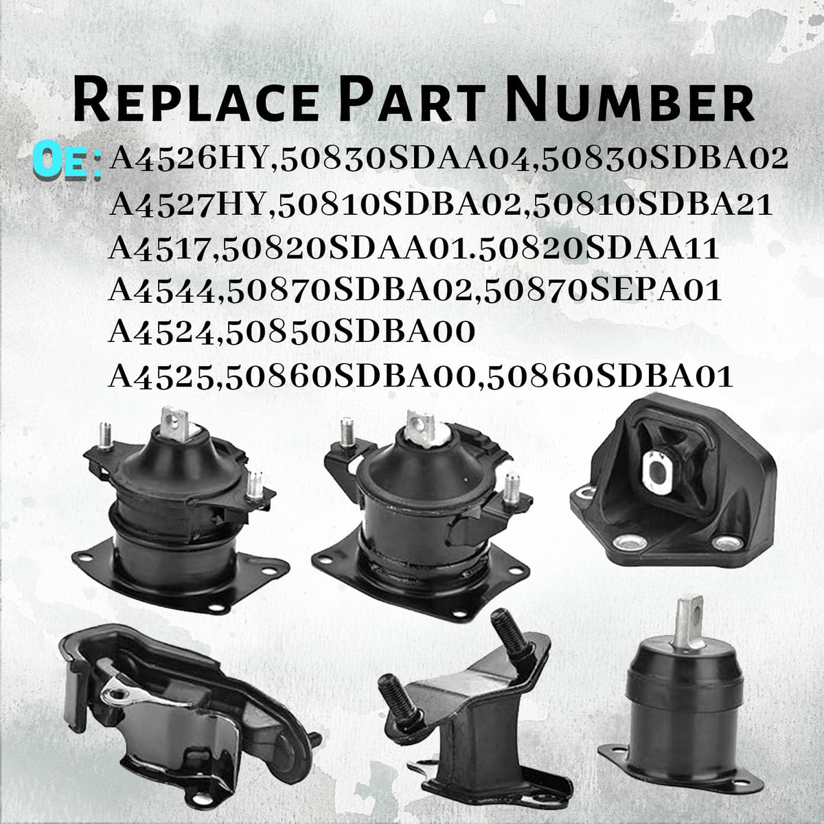 Gdydi transmission mount close-up showing robust bushings for smoother driveline support