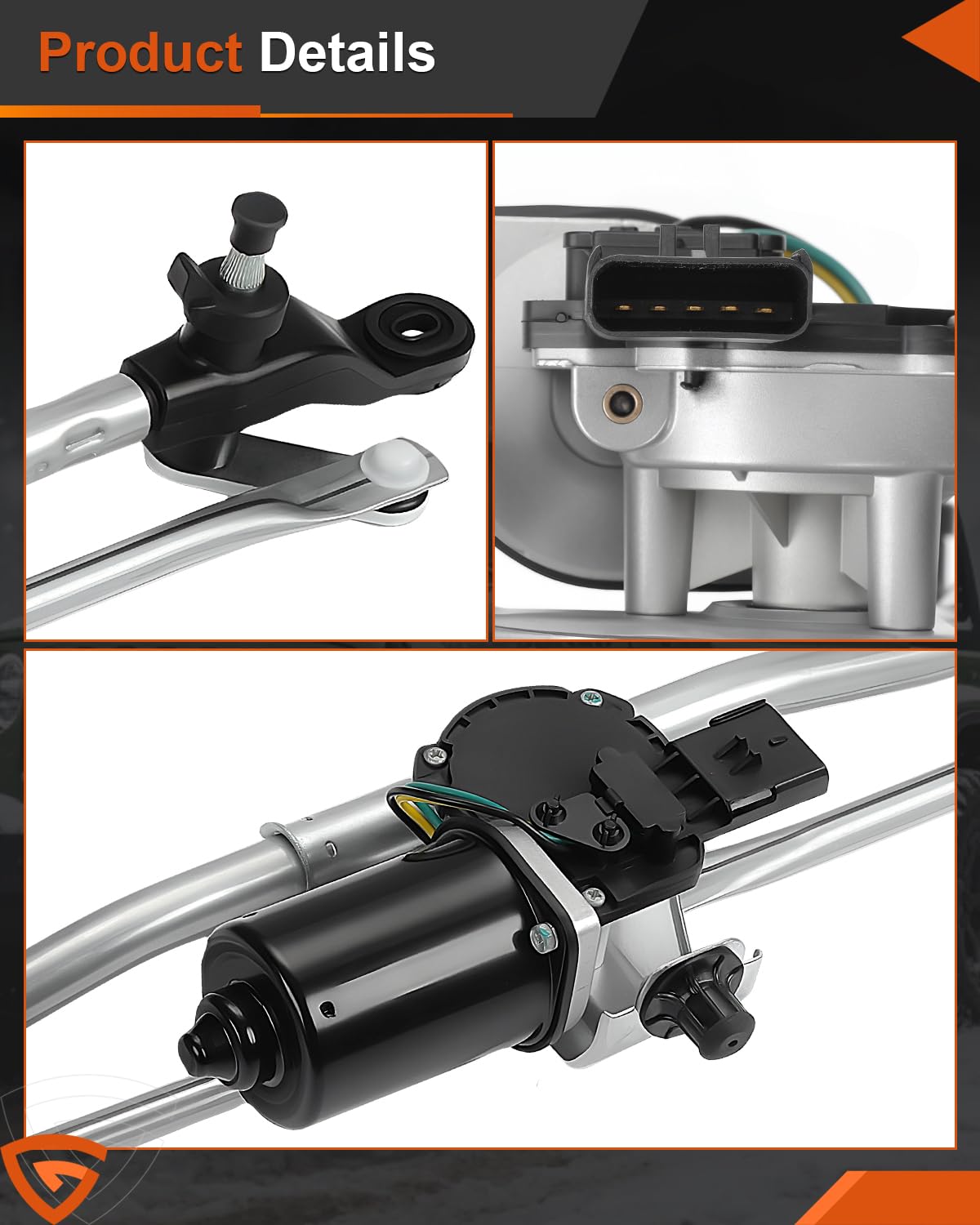 GEARBONE sealed motor housing detail demonstrating weather resistance and long life