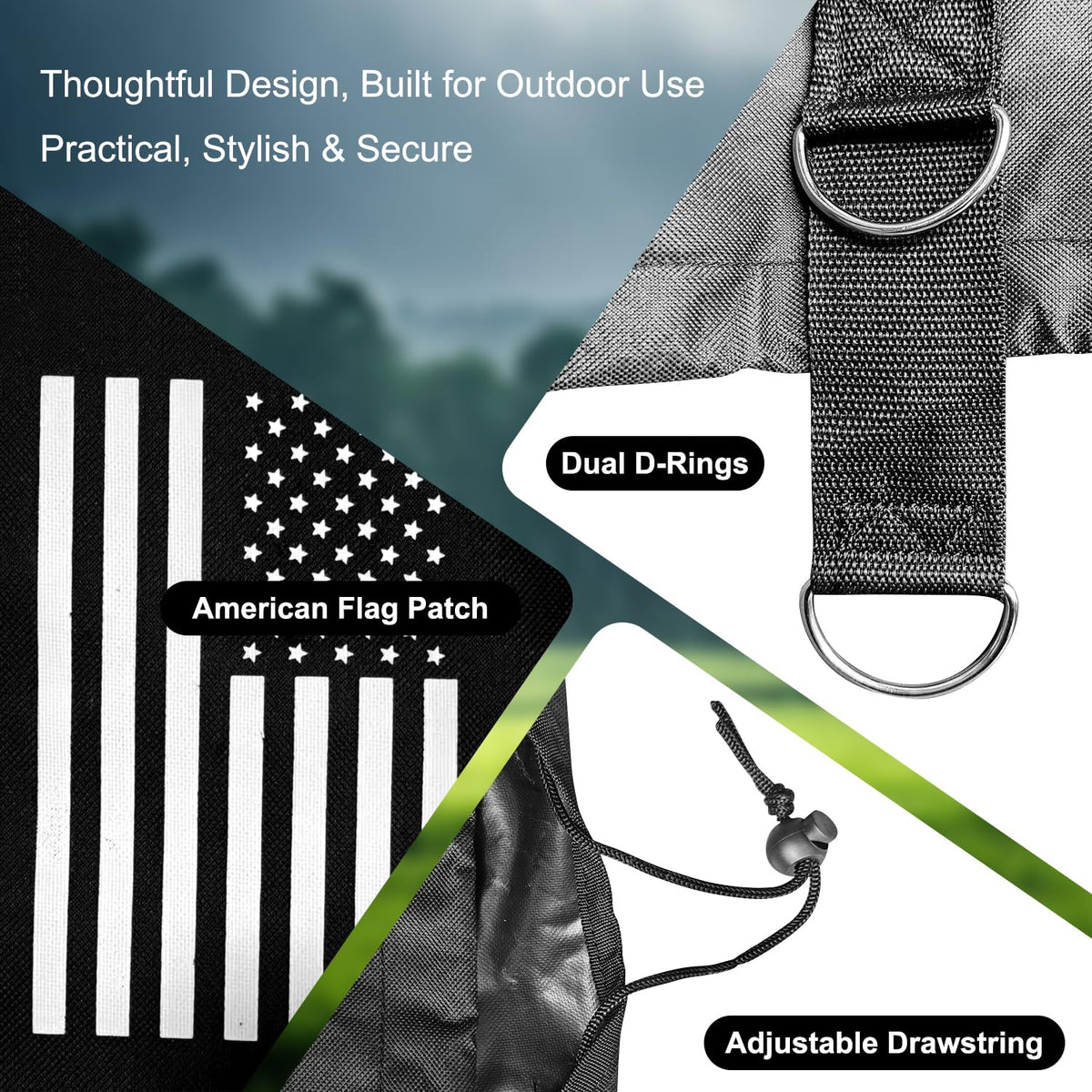 GearCan American flag pattern adding style while protecting jack