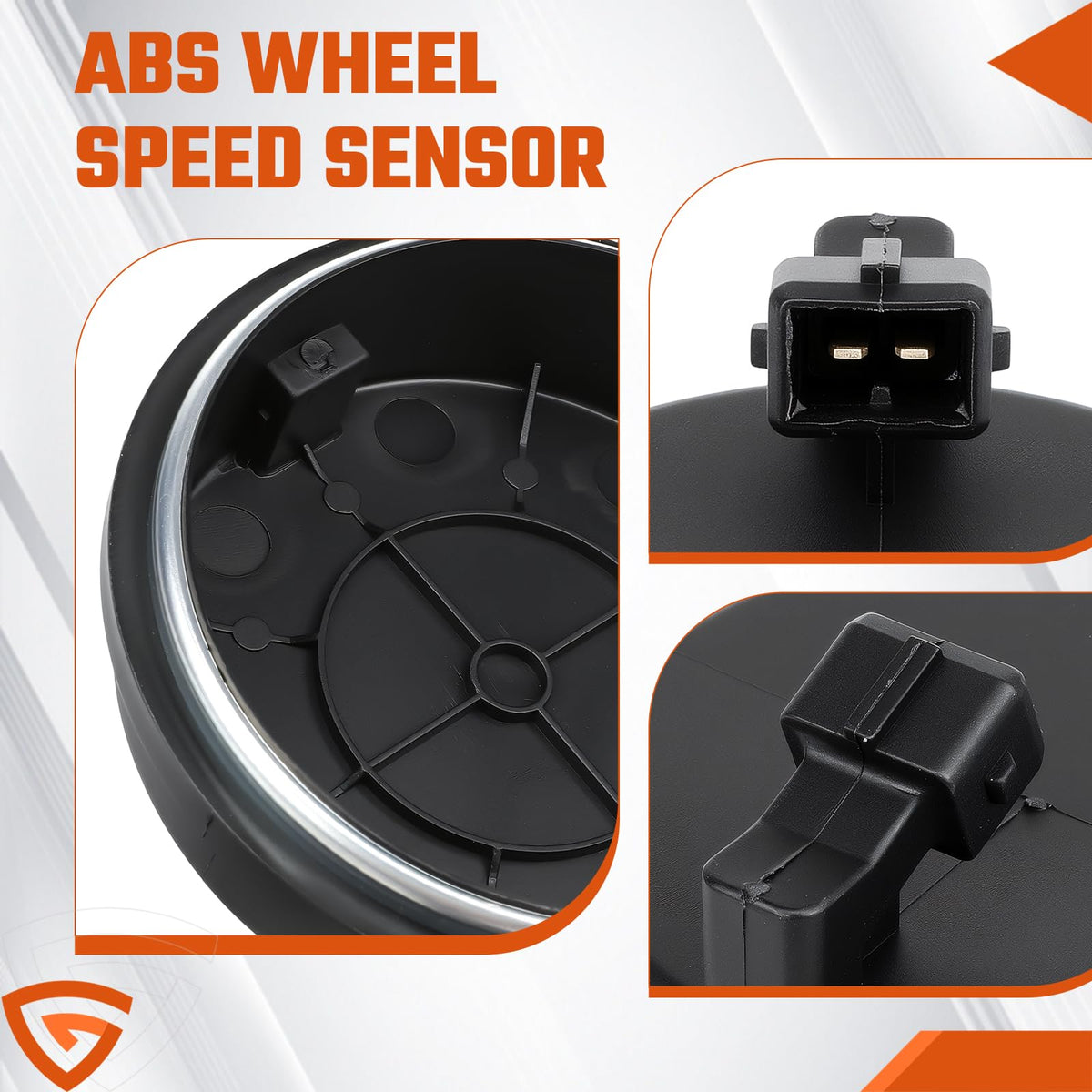 GEARCESS sensor mounted on hub to show correct installation and restored ABS performance