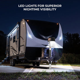 GEARCESS LED light illuminating hitch area for safer nighttime hookup benefit