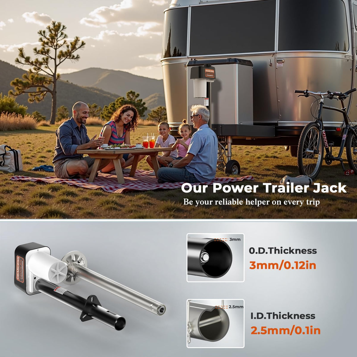GEARCESS protective cover installed to shield jack from dust and extend lifespan benefit