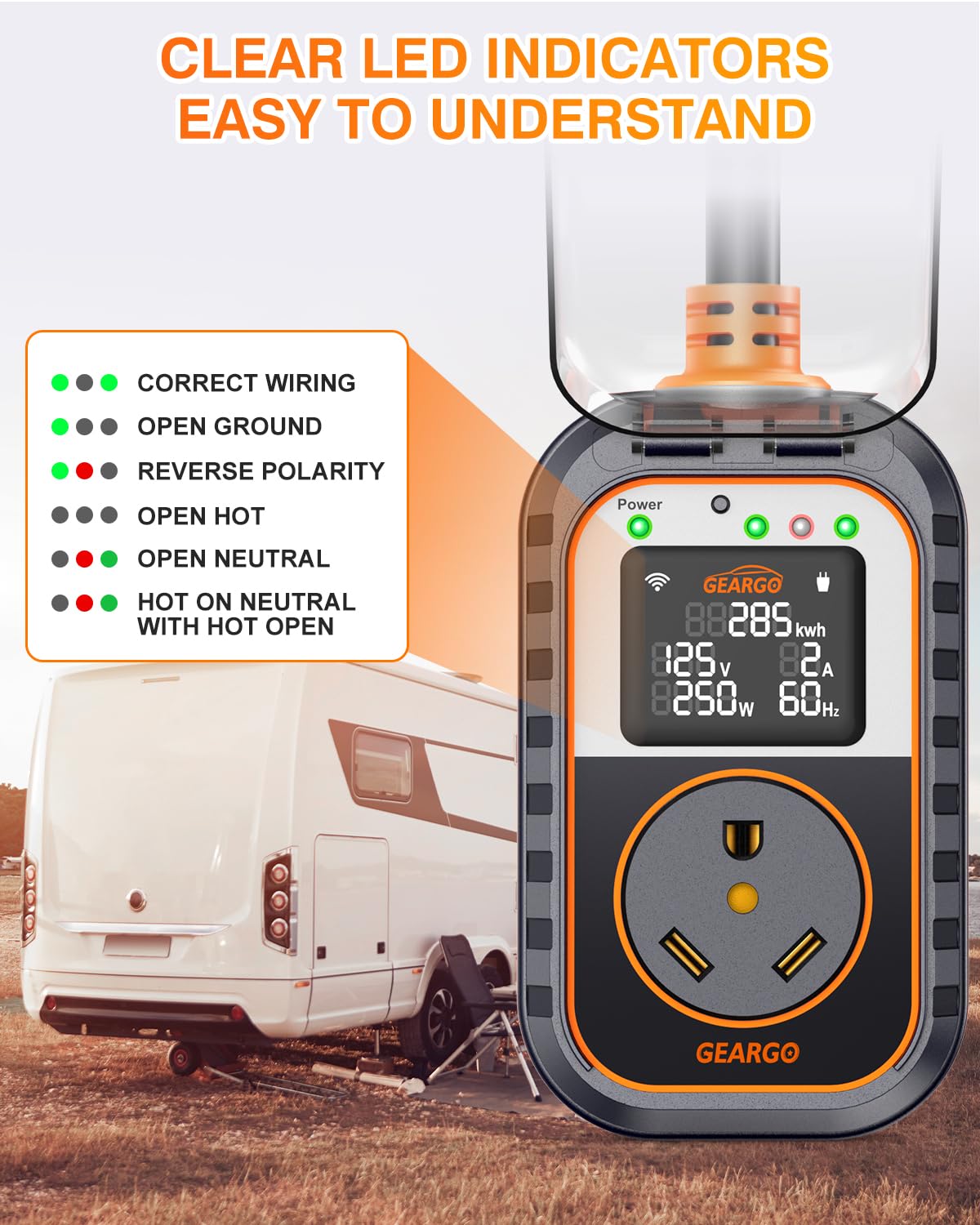 GEARGO waterproof cover seal protecting connection from rain and dust