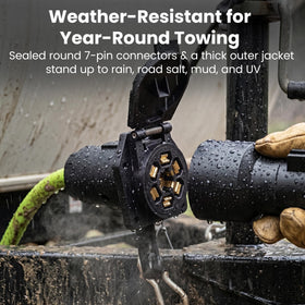 GEARit spring-loaded cap open protecting contacts and keeping connectors clean