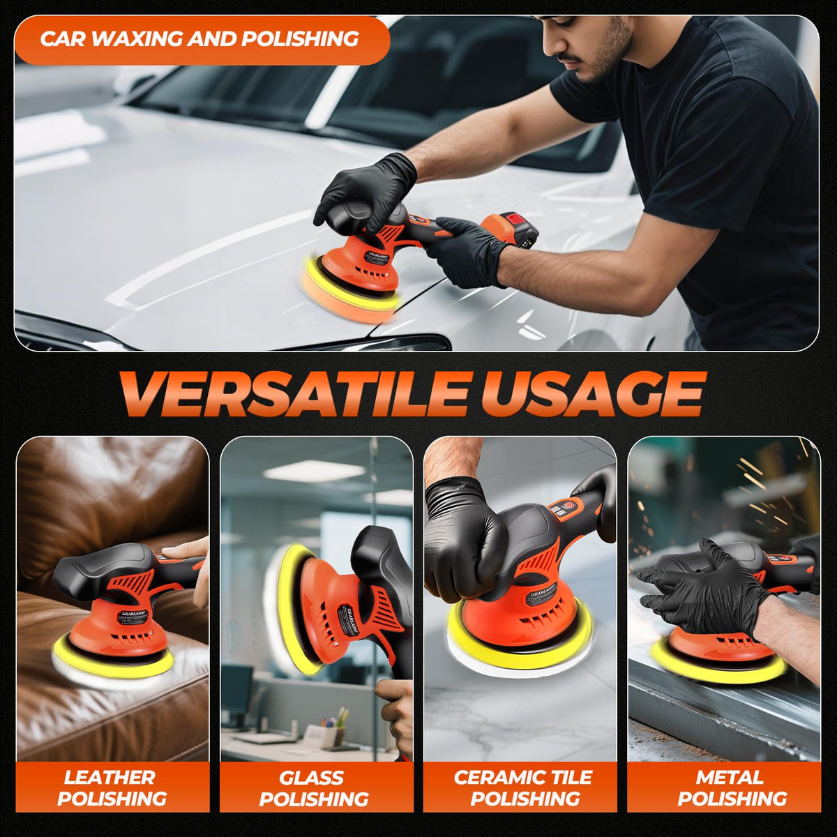 GEARLASSO held in hand for scale illustrating lightweight ergonomic handling