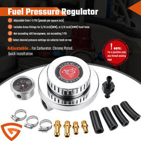GEARLAST close-up of chrome dial and gauge for precise 1–5 PSI adjustment benefit