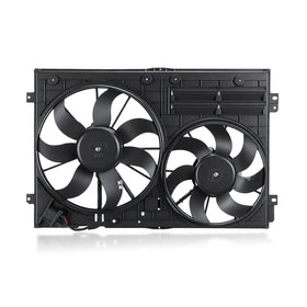 GEARLAST front view of dual-fan assembly showing mounting points and improved airflow