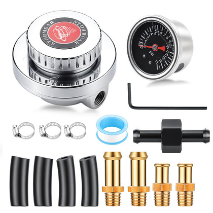 GEARLAST regulator front view showing compact design and visible gauge for accurate control