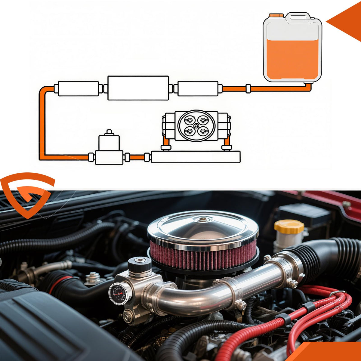 GEARLAST regulator next to ruler showing compact size and easy mounting advantage