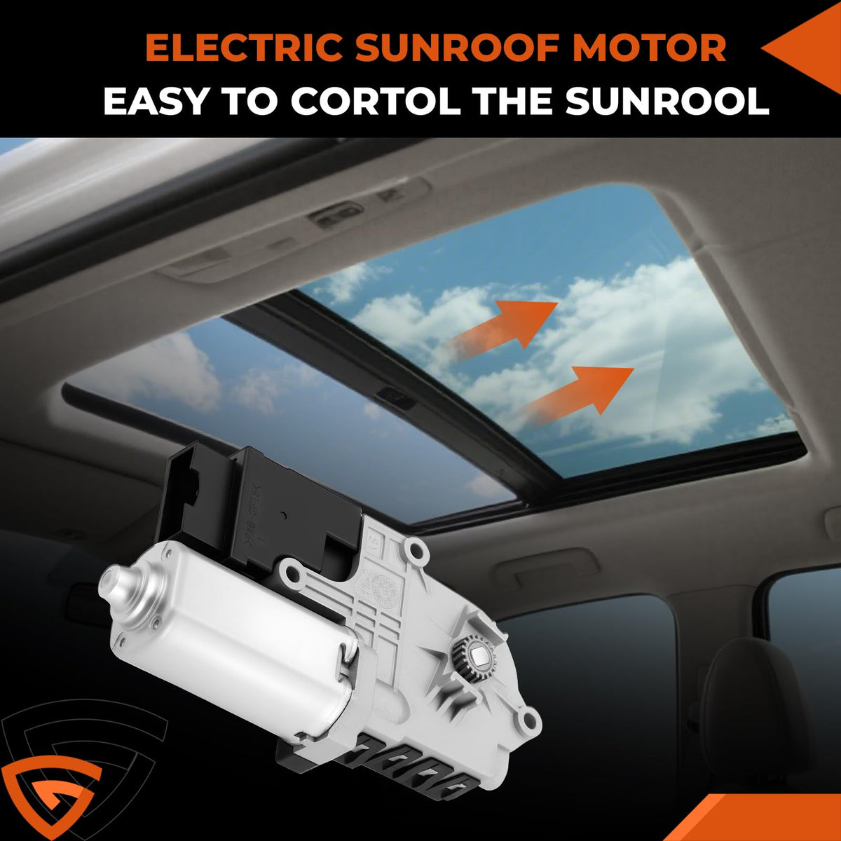 GEARLAST sunroof motor package contents with motor and six screws included