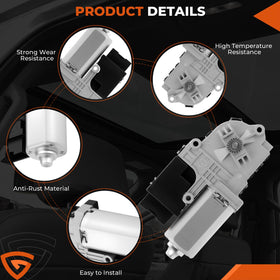 GEARLAST sunroof motor side profile highlighting compact durable construction
