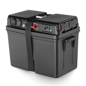 GEARMEISTER front view closed lid showing secure protective housing and portability benefit