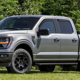 GEARMEISTER on F150 in rain illustrating improved airflow while keeping out water