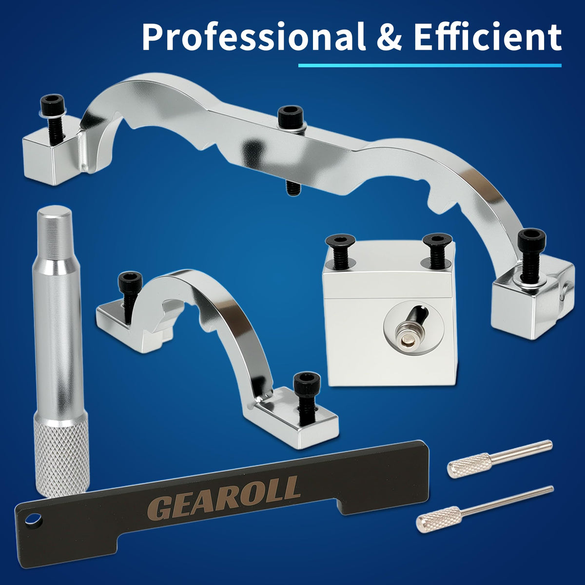 GEAROLL camshaft sensor tools laid out for precise sensor positioning