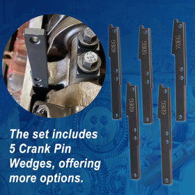GEAROLL crank pin close-up steel finish showing accurate fit and durability