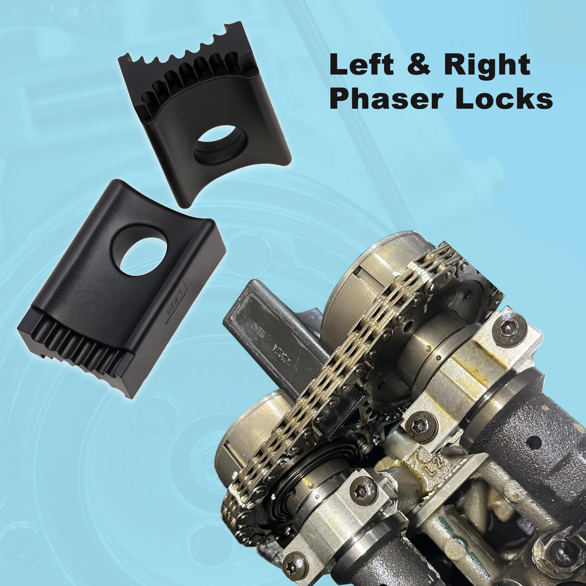 GEAROLL crankshaft pulley wrench detail holding harmonic damper firmly