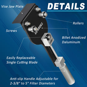 GEAROLL next-to-ruler size comparison showing compact footprint and workshop convenience