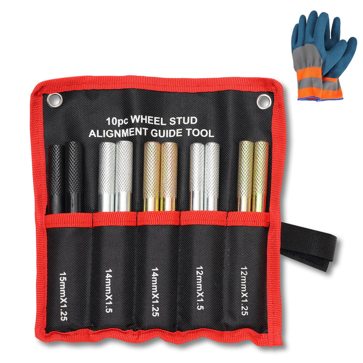 GEAROLL front packaging showing complete 10pc wheel alignment pin kit and benefits