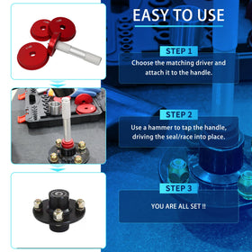 GEAROLL in use on hub showing accurate race installation benefit