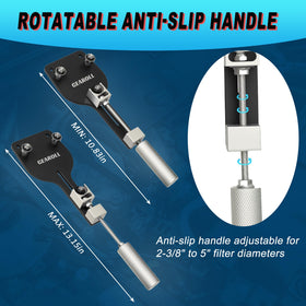 GEAROLL anodized aluminum body detail showing durable finish and corrosion resistance