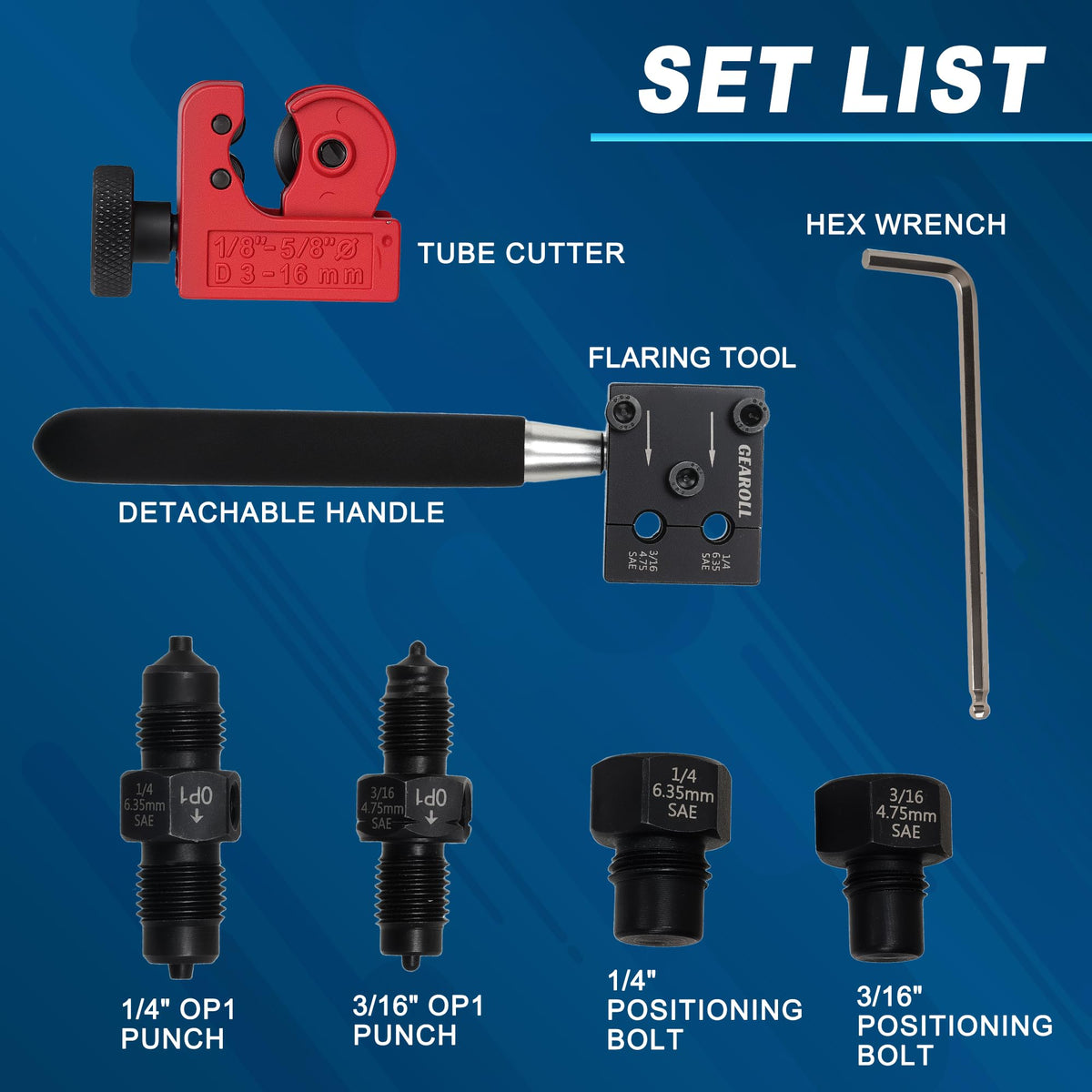 GEAROLL open case with gloves organized for convenient transport and protection