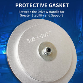GEAROLL scale comparison with ruler showing compact, lightweight drivers for easier handling