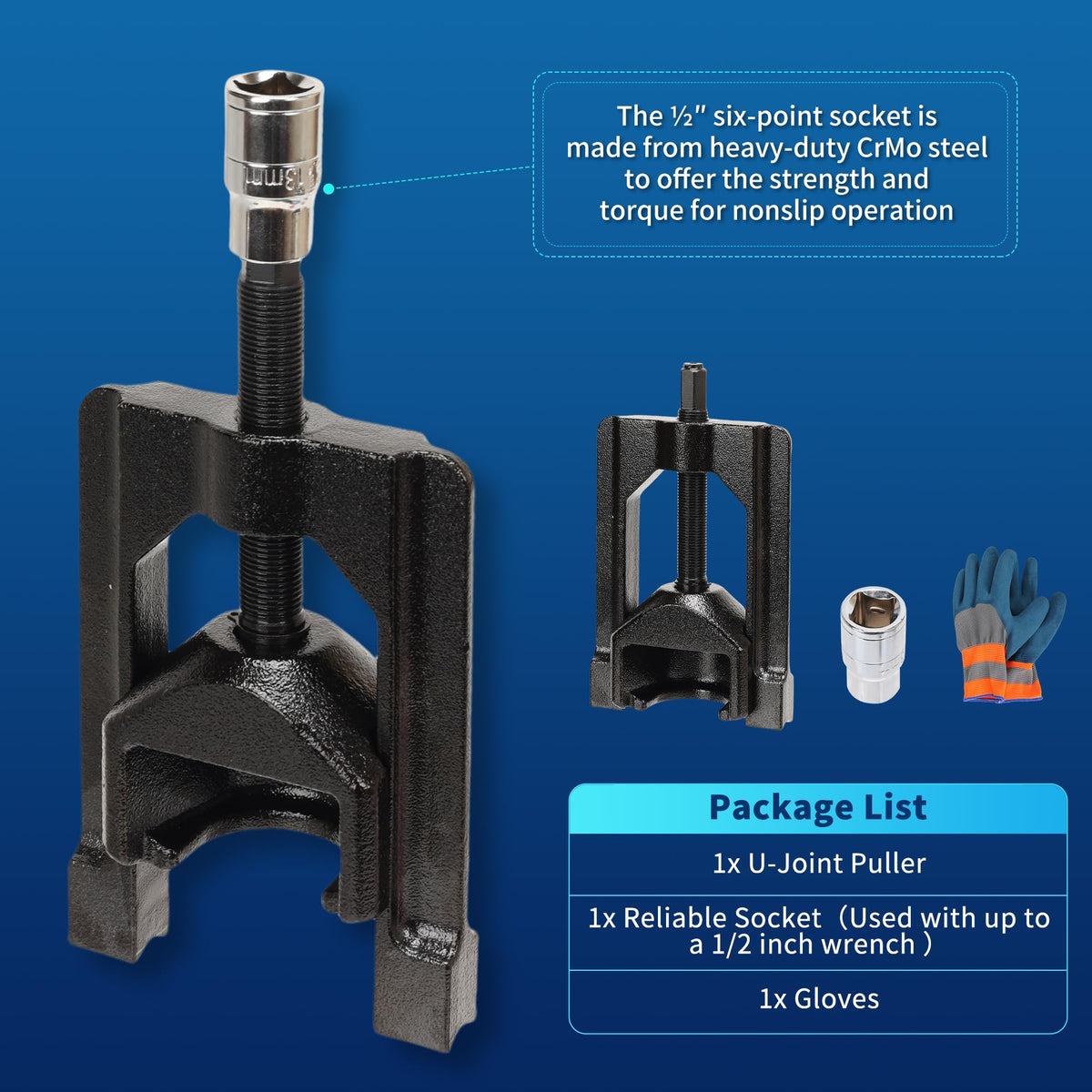 GEAROLL socket and wrench mounted demonstrating controlled pressure and faster removal