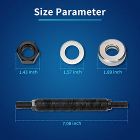 GEAROLL washers and nut arrangement protecting balancer face during press