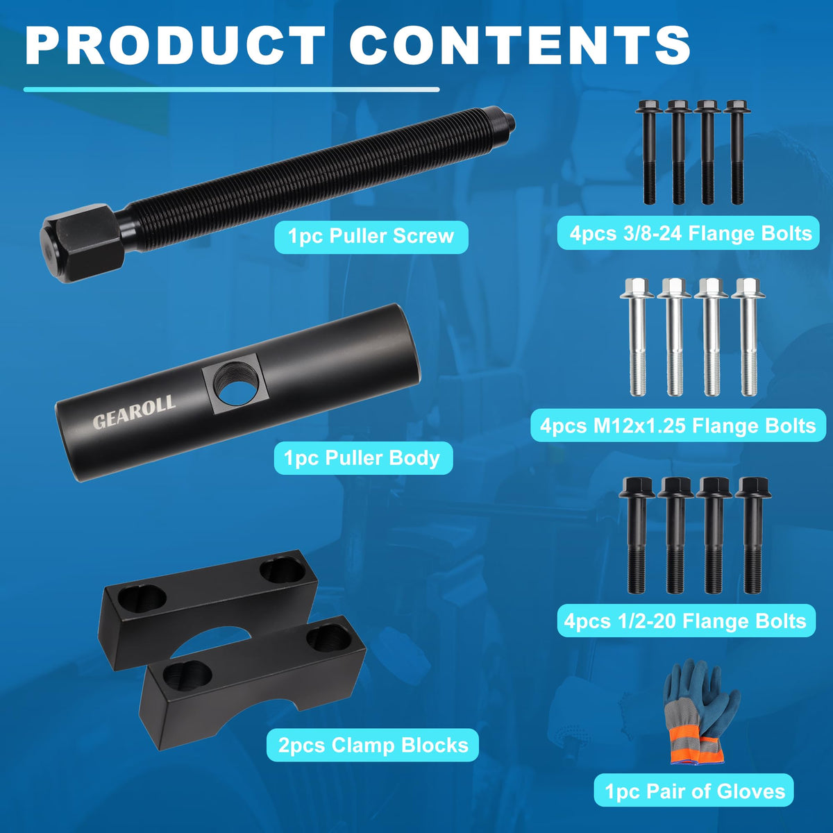 GEAROLL close-up of adapter pins and jaws demonstrating precise fit and reduced slippage
