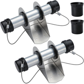 GearTrust front view of two aluminum registration tubes showing secure storage benefit