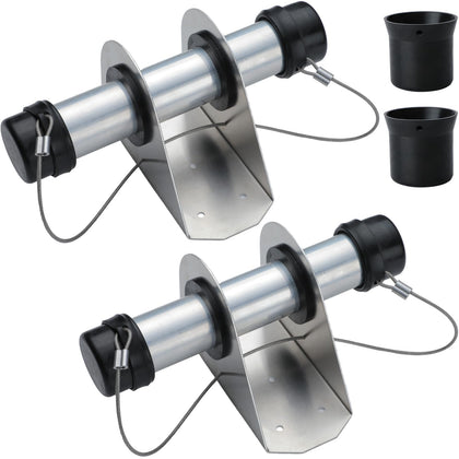 GearTrust front view of two aluminum registration tubes showing secure storage benefit