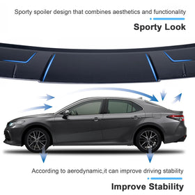 GearUp installed spoiler side view showing improved rear stability benefit