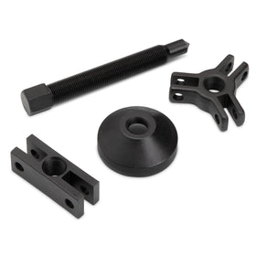 GEARWRENCH adapter set arranged to illustrate size coverage and fast setup benefit
