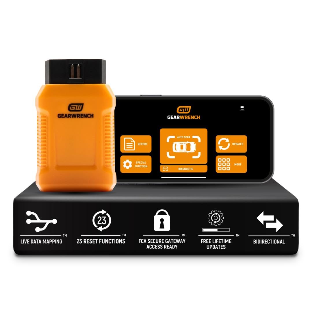 GEARWRENCH GWSMARTBT front unit showing compact design and portability benefit