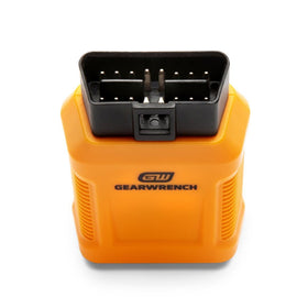GEARWRENCH GWSMARTBT on shop bench with mechanic using tablet for workflow efficiency