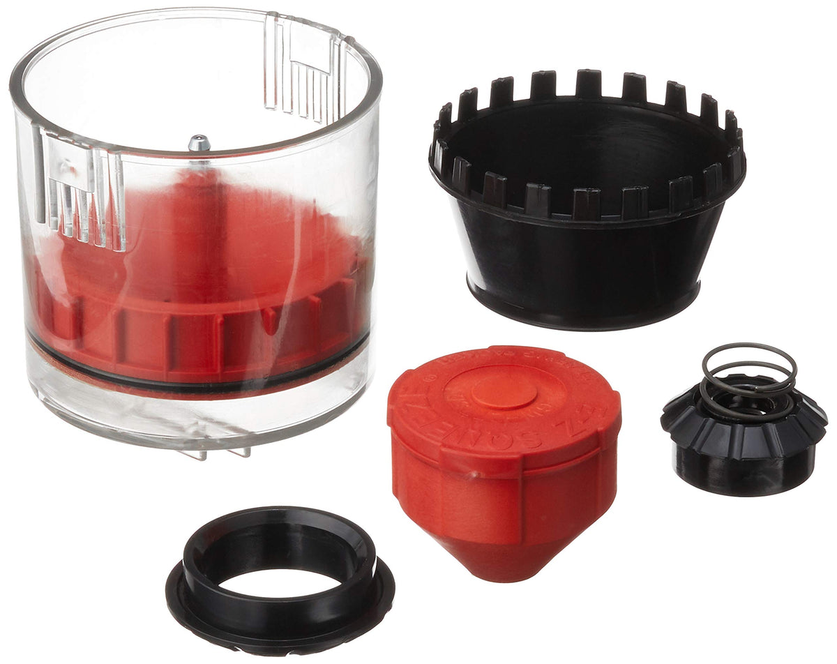 GEARWRENCH transparent cup close-up showing grease level visibility benefit