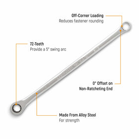 GEARWRENCH close-up beam highlighting off-corner design for grip