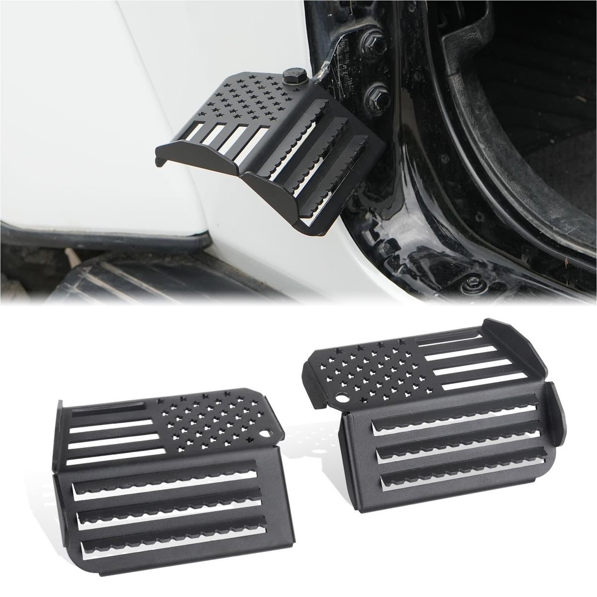 GEARZONE front view of foot peg showing secure mounting and style