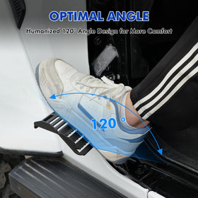 GEARZONE side profile displaying 120° ergonomic angle for comfort