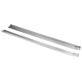 GEATaaT front view of two stainless slide skis protects slide edges